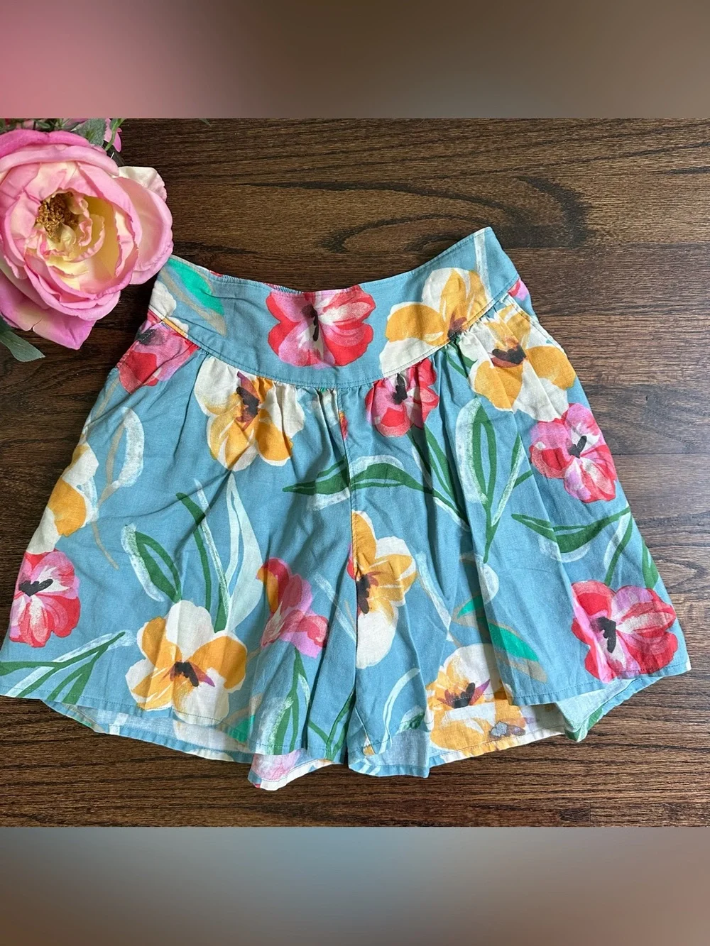 Tea Collection floral culottes, size 12Y